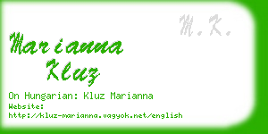 marianna kluz business card